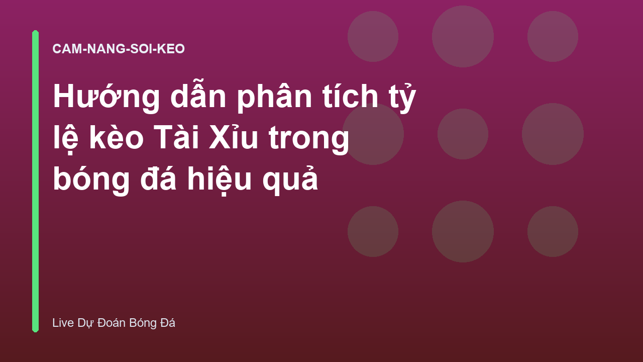 Read more about the article Hướng dẫn phân tích tỷ lệ kèo Tài Xỉu trong bóng đá hiệu quả
