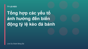 Read more about the article Tổng hợp các yếu tố ảnh hưởng đến biến động tỷ lệ kèo đá bánh